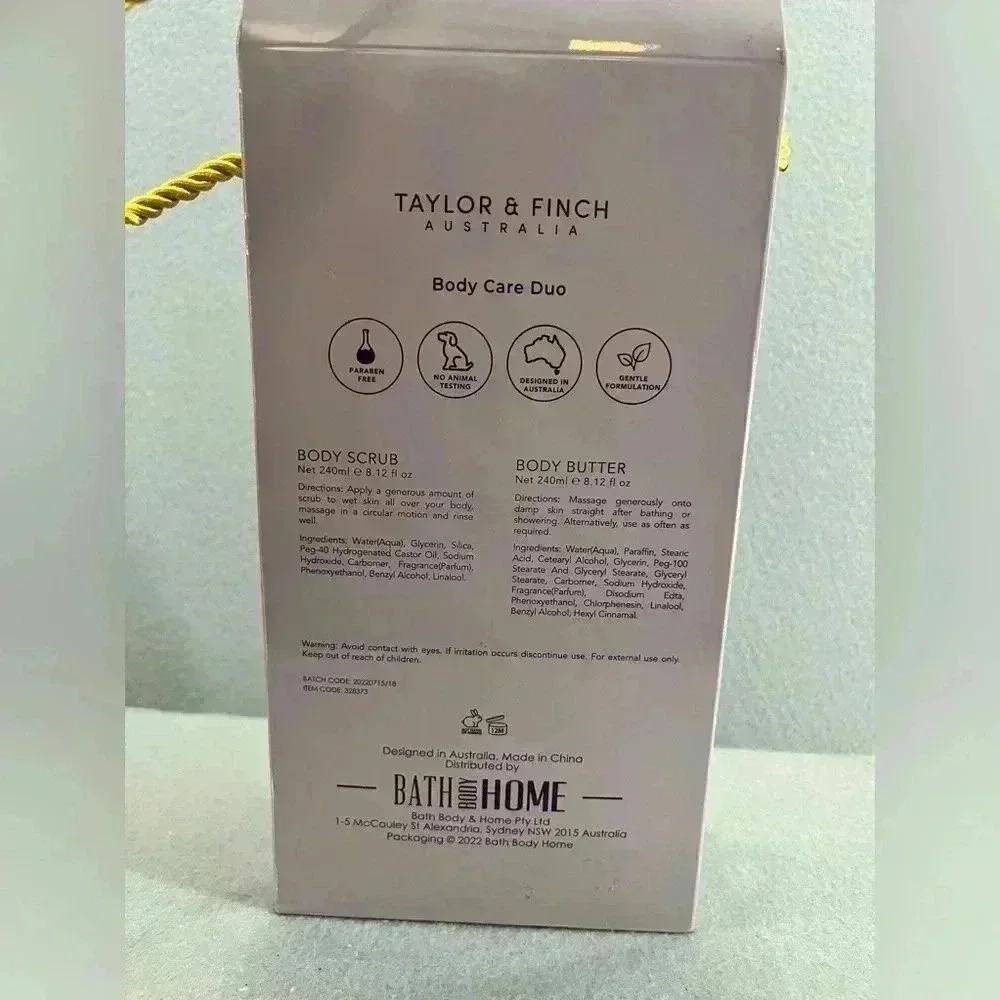 Taylor& Fitch Merry Vibes Body Care Duo Body scrub and body butter 8.12 Fl Oz